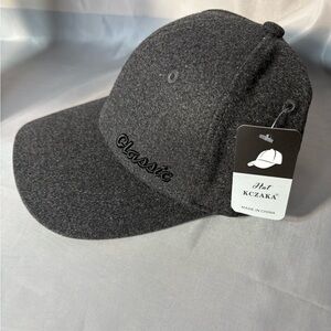 Kczaka Classic Gray Hat with Embroidery